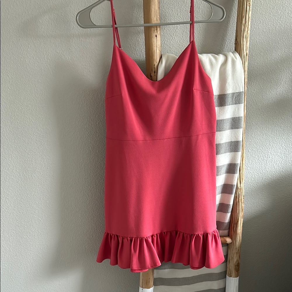 1. State Pink Ruffled Tiered Babydoll Mini Dress